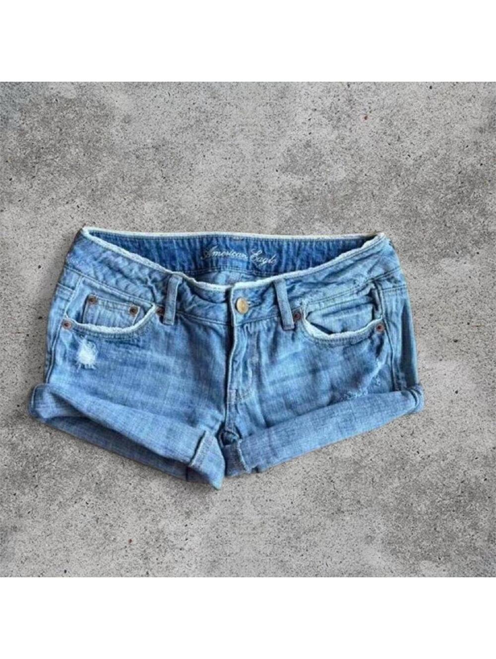 American eagle denim mini shorts